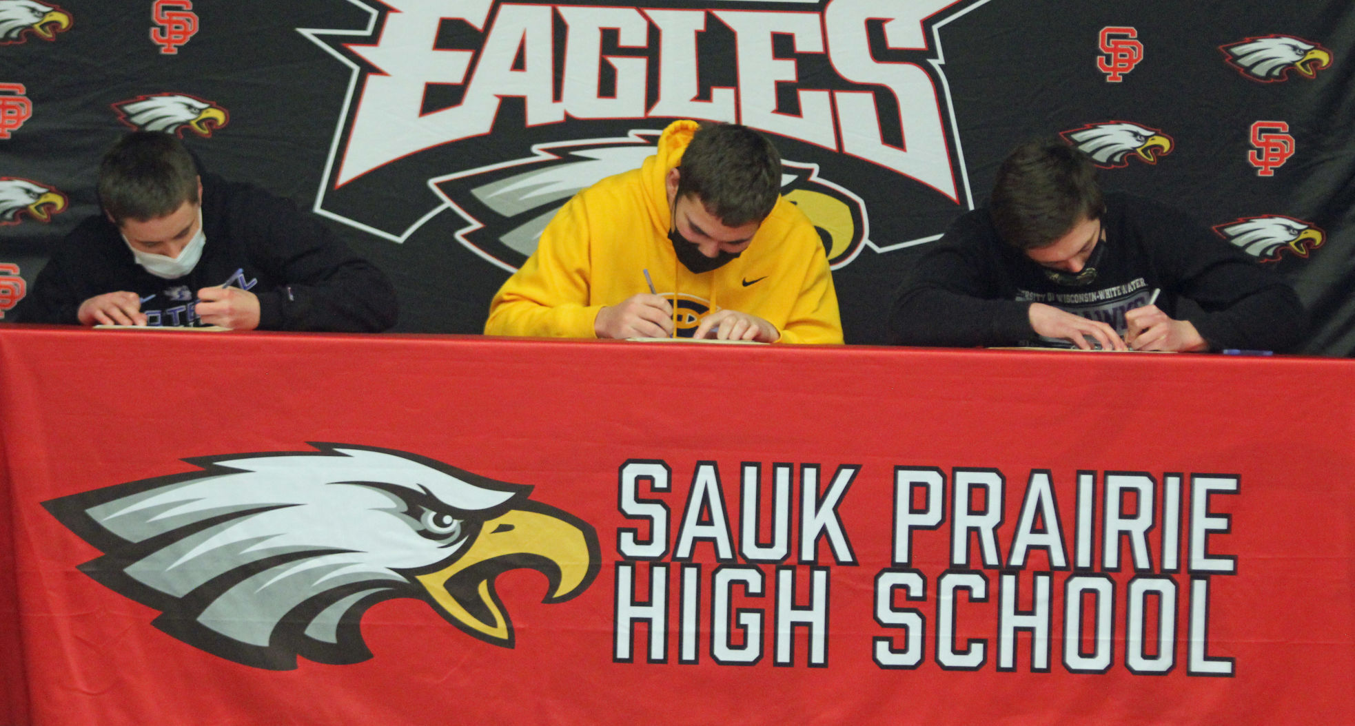 Owen Diehl, Isaac Breunig and Ethan Gibbs